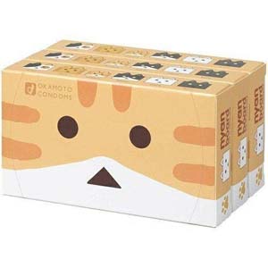 オカモト OKAMOTO オカモト コンドーム ニャンボーver. 12個入×3箱 品名なし配送