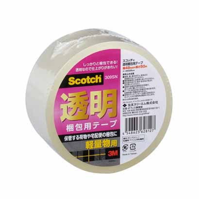  スリーエム 3M スリーエム 3M 309SN スコッチ 透明梱包用テープ 48mm x 50m