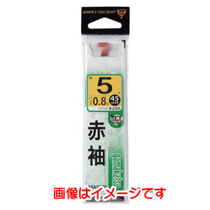 がまかつ Gamakatsu がまかつ 糸付 袖 赤 4号 ハリス 0.6 11-001