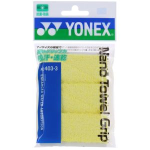 ヨネックス YONEX ヨネックス ナノタオルグリップ AC403-3 オーバーグリップテープ イエロー AC4033 004 YONEX