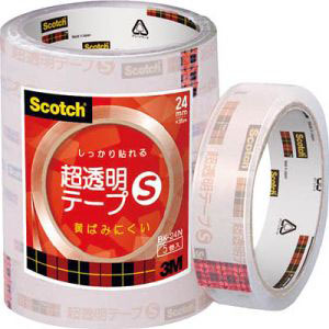 スリーエム 3M スリーエム 3M BK-24N スコッチ 超透明テープS 24mm×35m 5巻入シュリンクパック