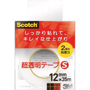 スリーエム 3M スリーエム 3M 600-1-12CN スコッチ 超透明テープS 12mm×35m