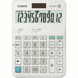 カシオ CASIO カシオ DW-200TC-N W税率電卓 デスクタイプ
