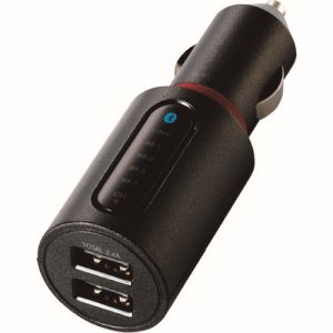 エレコム ELECOM エレコム LAT-FMBT03BK FMトランスミッター Bluetooth USB2ポート付 2.4A おまかせ充電 4チャンネル ブラック