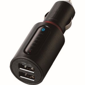 エレコム ELECOM エレコム LAT-FMBT04BK FMトランスミッター Bluetooth USB2ポート付 3.4A おまかせ充電 4チャンネル ブラック