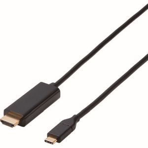 エレコム ELECOM エレコム CAC-CHDMI10BK 変換ケーブル Type-C-HDMI 1.0m ブラック