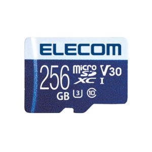 ELECOM エレコム エレコム MF-MS256GU13V3R MicroSDXCカード データ復旧サービス付 ビデオスピードクラス対応 UHS-I U3 80MB s 256GB
