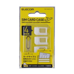 エレコム ELECOM エレコム ELECOM SIMカードケース クリア CMC-SIMC01CR