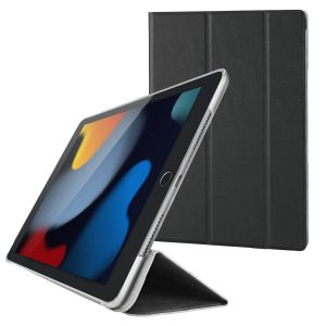 エレコム ELECOM エレコム TB-A19RWVBK iPad 10.2 2019年モデル フラップケース 背面クリア ソフトレザー 2アングル スリープ対応 ブラック
