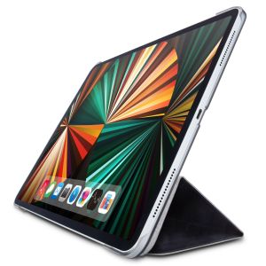 ELECOM エレコム エレコム TB-A21PLWV2BK iPad Pro 12.9inch 第5世代 2021年モデル フラップケース 背面クリア ソフトレザー 2アングル ブラック
