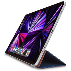 ELECOM エレコム エレコム TB-A21PMWV2NV iPad Pro 11inch 第3世代 2021年モデル フラップケース 背面クリア ソフトレザー 2アングル ネイビー