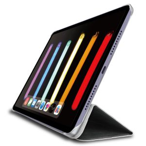 エレコム ELECOM エレコム TB-A21SWV2BK iPad mini 第6世代 2021年モデル  フラップケース 背面クリア ソフトレザー 2アングル ブラック