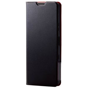 ELECOM エレコム エレコム PM-X213PLFUBK Xperia 10 III レザーケース 手帳型 UltraSlim 薄型 磁石付き ブラック