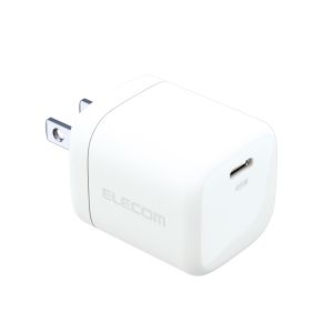 ELECOM エレコム エレコム ACDC-PD2245WH ノートPC向ACアダプター USB充電器 USB Power Delivery認証 45W Type-C1ポート スイングプラグ ホワイト