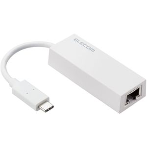 エレコム ELECOM エレコム EDC-GUC3V2-W 有線LANアダプタ Giga対応 USB 5Gbps Type-C ホワイト