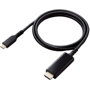エレコム ELECOM エレコム MPA-CHDMIS10BK 映像変換ケーブル USB Type-C-HDMI ミラーリング対応 60Hz 高耐久 1.0m ブラック