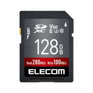 エレコム ELECOM エレコム MF-FS128GU23V6R SDXCカード データ復旧サービス付 UHS-II V60 128GB