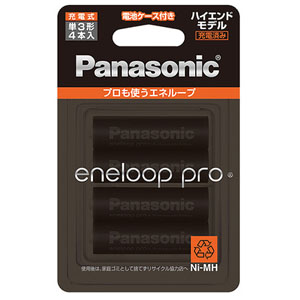 パナソニック Panasonic パナソニック BK-3HCD/4C エネループ プロ eneloop pro 単3電池4本 Panasonic