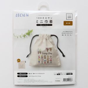 LECIEN ルシアン  LECIEN 100ネエサン 刺しゅうキット ミニ巾着 並木道 CSK542109 ルシアン