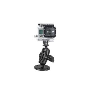 ラムマウント RAM MOUNTS ラムマウント RAM-B-138-A-GOP1U GoProマウント&ラウンドベースセット ショートアーム 1インチボール RAM MOUNTS