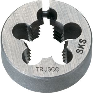 トラスコ中山 TRUSCO トラスコ中山 LT38D-10×1.5 左･アジャスタブル丸ダイス 38径 M10×1.5  SKS