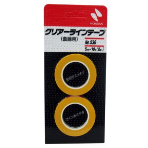 ニチバン Nichiban ニチバン 536 クリアラインテープ 曲線用 5mm×10M