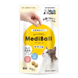 ジャパンペットコミュニケーションズ ジャパンペットコミュニケーションズ メディボール 猫用 ささみ味 15個入り