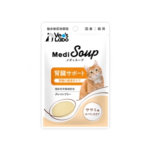 ジャパンペットコミュニケーションズ ジャパンペットコミュニケーションズ メディスープ 猫用 腎臓サポート ササミ味あごだし仕立て 40g