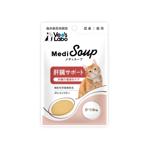 ジャパンペットコミュニケーションズ ジャパンペットコミュニケーションズ メディスープ 猫用 肝臓サポート かつお味 40g