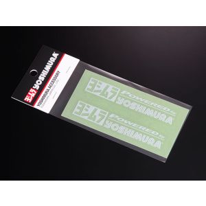 ヨシムラ YOSHIMURA ヨシムラ 904-213-2200 ステッカー 100mm 白