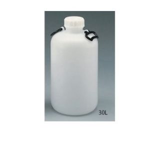 三宝化成 広口瓶(HDPE製) 30L 取手付 5-011-06