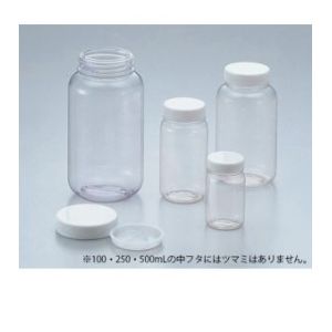 三宝化成 三宝化成 クリヤ広口瓶 透明エンビ製 100mL 5-031-01