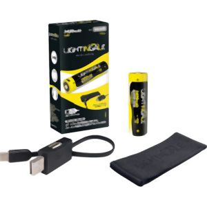 ライティンゲイル LIGHTINGALE ライティンゲイル LTG0001 スマホにも給電できる リチウムイオン充電池 3400mA USB-TYPE-C 18650タイプ
