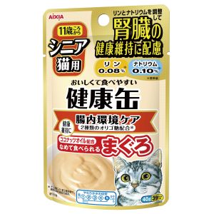 アイシア AIXIA アイシア シニア猫用 健康缶パウチ 腸内環境ケア 40g