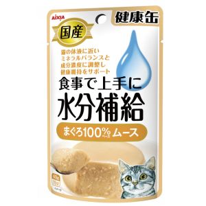 アイシア AIXIA アイシア 国産 健康缶パウチ 水分補給 まぐろムース 40 猫 キャット フード ウェット