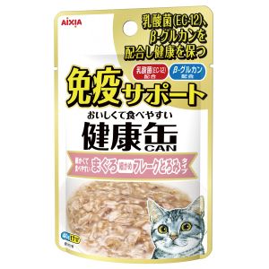 アイシア AIXIA アイシア 健康缶パウチ 免疫サポート まぐろ細かめフレーク とろみタイプ 40g