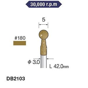 ミニター ミニモ Minimo ミニター ミニモ DB2103 研削用ゴム砥石 WA ミディアム180 φ5 10本入