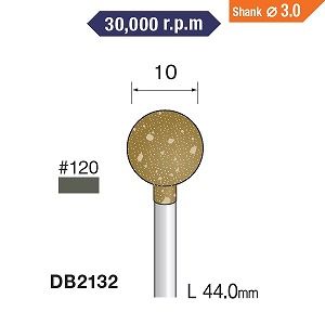 ミニター ミニモ Minimo ミニター ミニモ DB2132 研削用ゴム砥石 WA ミディアム ＃120 φ10 10本入