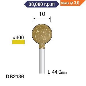 ミニター ミニモ Minimo ミニター ミニモ DB2136 研削用ゴム砥石 WA ミディアム ＃400 φ10 10本入