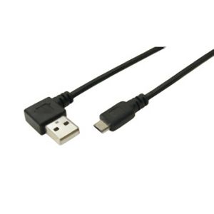 変換名人 変換名人 USBALL-MC/CA100 USB A 左L→micro 100cm ケーブル