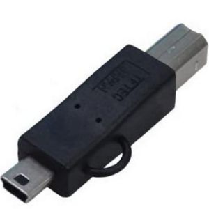 変換名人 変換名人 USBBA-M5A 変換プラグ USB B ｵｽ →miniUSB ｵｽ
