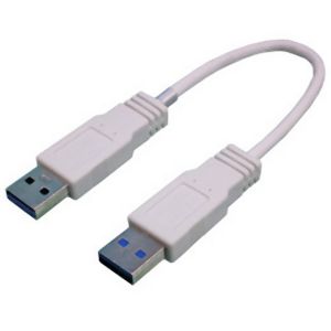 変換名人 変換名人 USB3A-AX/CA20 USB3.0ケーブル A-A　20cm クロス結線
