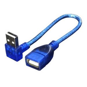 変換名人 変換名人 USBA-CA20UL USB L型ケーブル延長20cm 上L