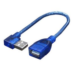変換名人 変換名人 USBA-CA20RL USB L型ケーブル延長20cm 右L
