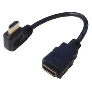変換名人 変換名人 HDMI-CA20RL HDMI L型ケーブル延長 20cm 右L
