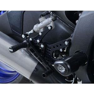 R&G アールアンドジー R&G RG-RSET09BK 可変レーシングステップキット ブラック YZF-R6 06-15