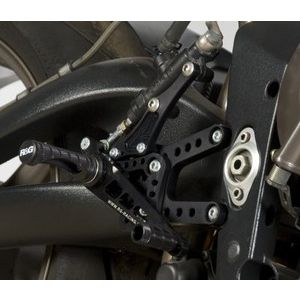 R&G アールアンドジー R&G RG-RSET12BK 可変レーシングステップキット ブラック Daytona675 06-12