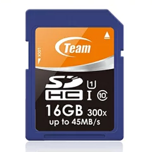 Team Japan SDHC 16GB TG016G0SD3FT UHS-I class10