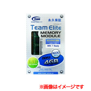 チーム(Team) 1.35V低電力モデル SO DIMM ノートPC用 DDR3-1600 PC3-12800 4GB TSD3L4G1600C11