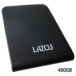 lazos lazos L-S480-B ポータブルSSD 480GB 高速モデル Type C 3.1 Gen 1